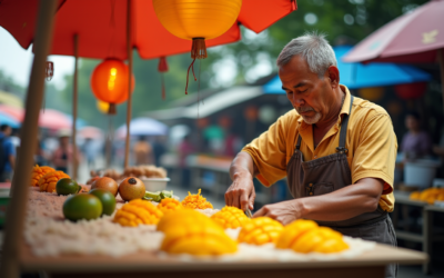 Préparer un dessert à la mangue façon street food asiatique